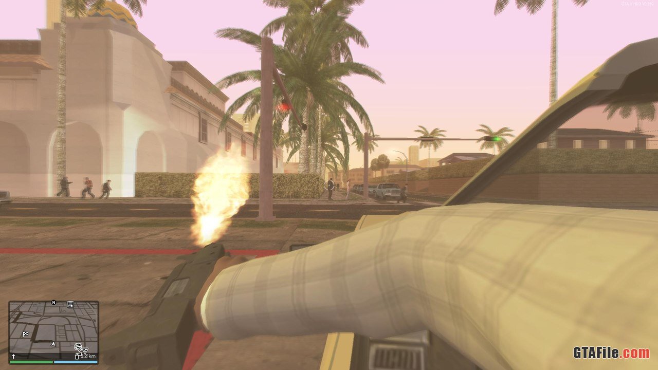 First Person View Mod for GTA: San Andreas