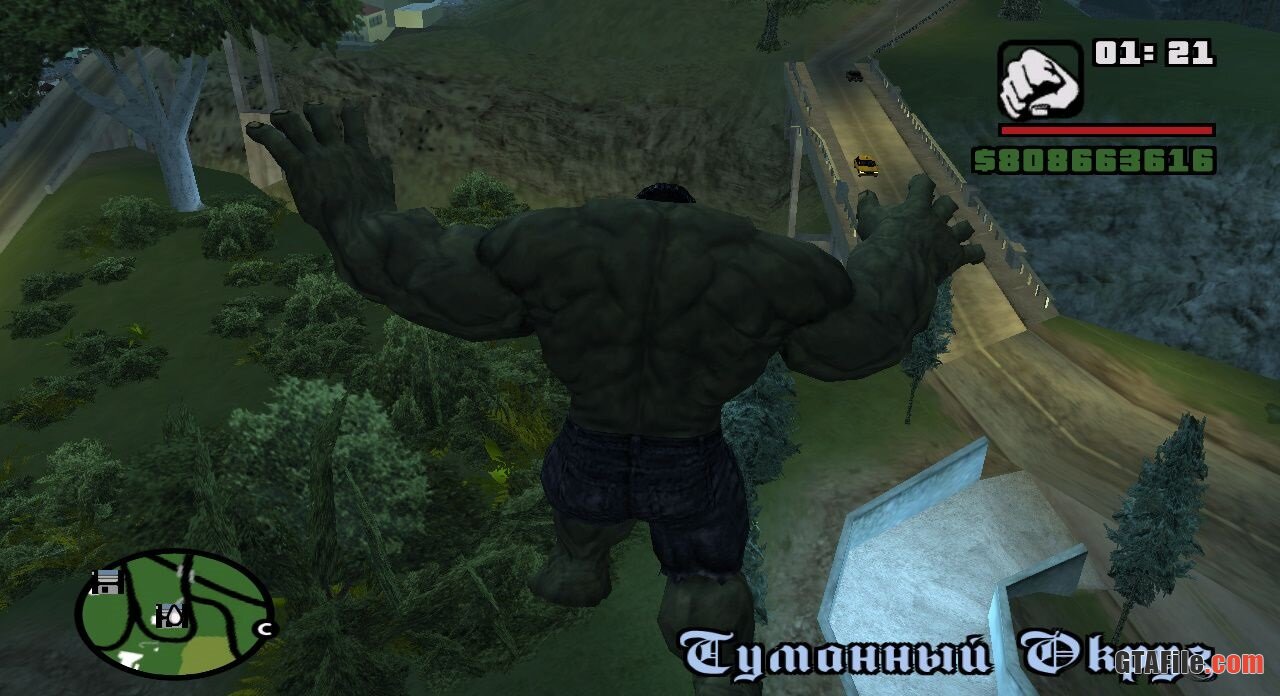 Hulk mod for GTA: San Andreas